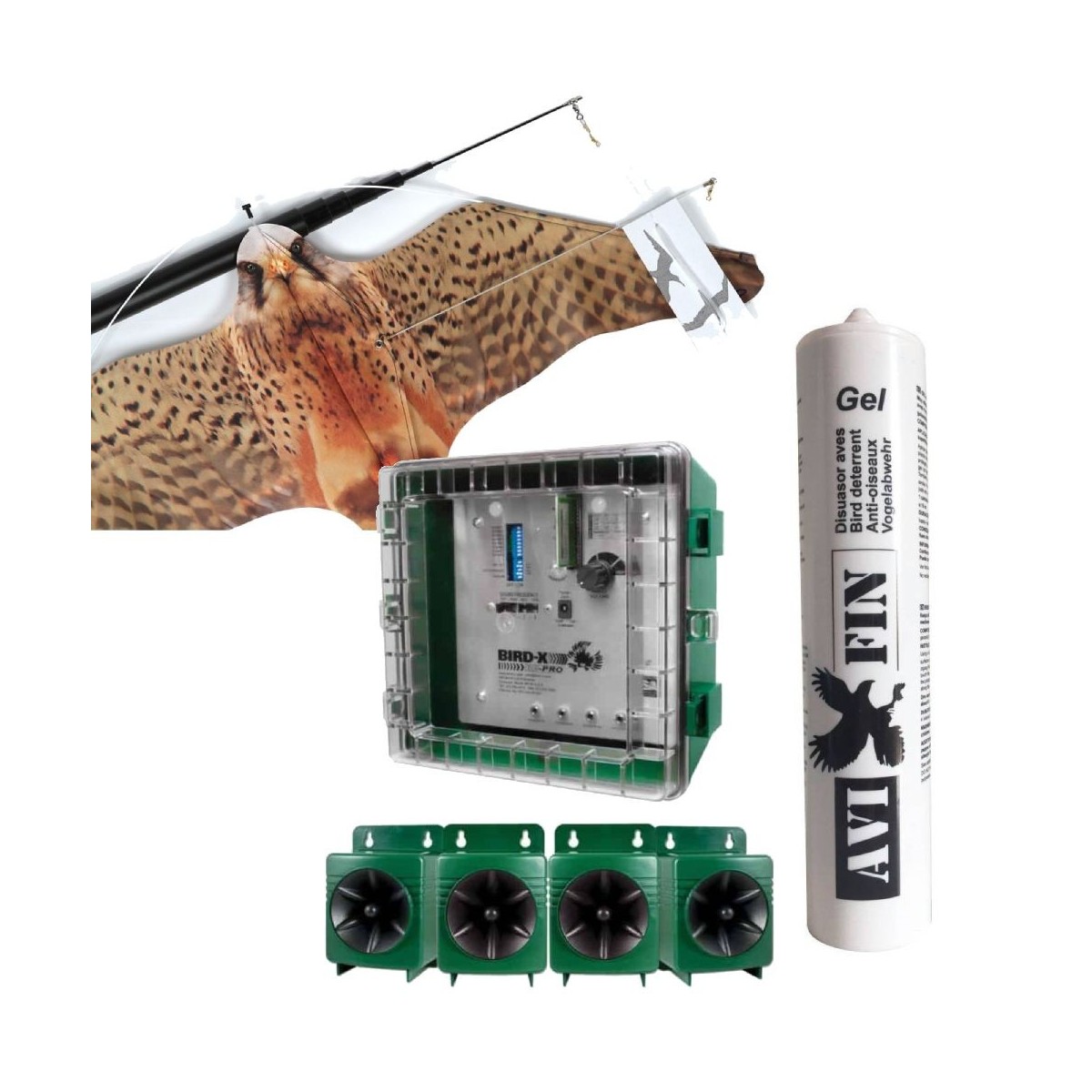 Pack de Controlo de Aves para Condomínios